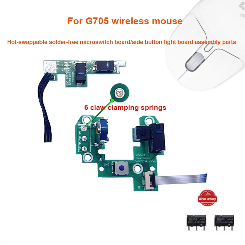 Electronics Repair Book - Para ratón G705, intercambio en caliente,