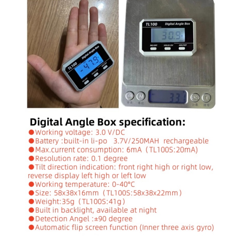 Medidor de ángulo Horizontal,  - Electronics Repair Workshop reseña y precio